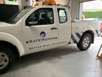 Autobelettering SafeWorks pickup